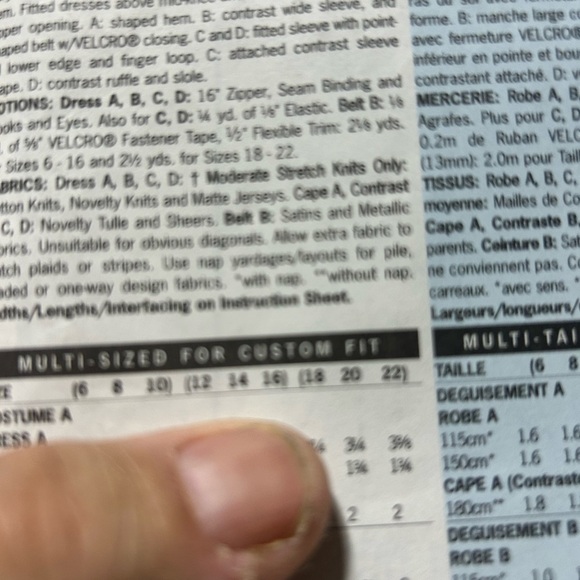 Butterick 3554 Pattern- Halloween, cosplay, theatre, skating and more - Picture 4 of 6